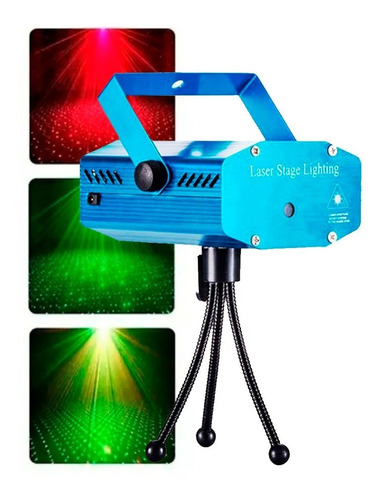 Mini Proyector Laser Lluvia Luces Multipunto Audioritmico Dj