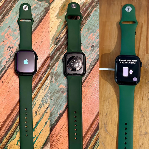 Apple Watch Series 7 45 Aluminio Green Sport Band 