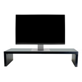 Suporte Para Monitor Elevado Base De Mesa 60cm Mdf Preto