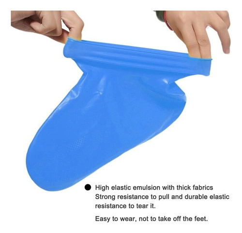 Cubre Zapato Zapatilla Silicona Impermeable Para  Lluvia
