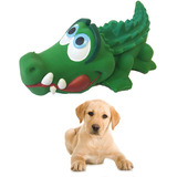 Cocodrilo Sensory Squeaky Dog Toy Puppy Pequeño Medium Natur
