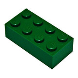 Piezas Y Piezas De Lego, Color Verde Oscuro, Color Verde Tie