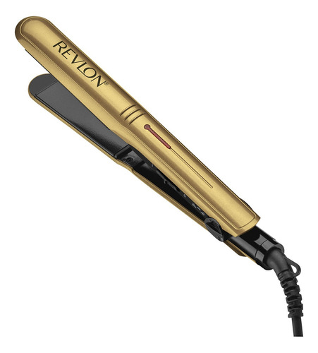 Plancha Alisadora Revlon Frizz Control / Tecnocenter Color Dorado