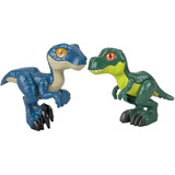 Set 2 Muñecos Dinosaurios T-rex Velociraptor Jurassic World