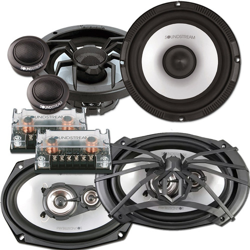 Componentes Soundstream Arachnid 6,5 320w + 6x9 3 Vias 400w 