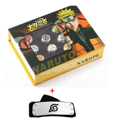 Set De 10 Anillos Naruto, Cosplay, Akatsuki, Anime, Itachi