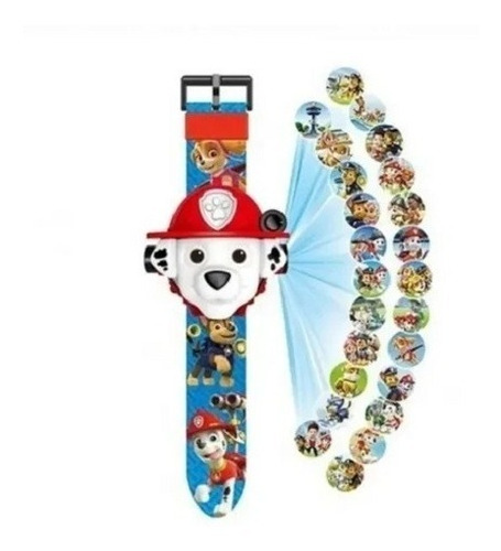 Reloj Paw Patrol (marshall ) Proyector Infantil 24 Imagenes