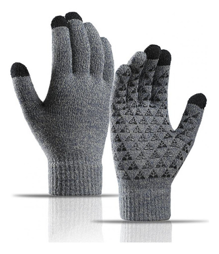 Par De Guantes Invierno - Gris Claro- Regalo Navidad - Frío 