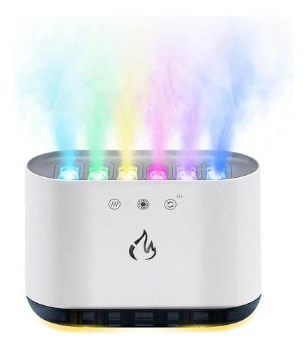 Humidificador Led Ultrasónico  900 Ml - 7 Colores - Blanco