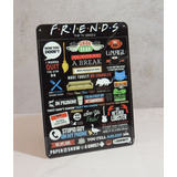 Chapa Vintage Serie The Office Friends 15x20 Seinfeld