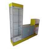 Vitrina Torre Aparador Exhibidor Mostrador Modulo Caja 1.90 