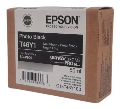 Tinta Ultrachrome Epson Negro Foto T46y1 Para Surecolor P900