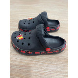 Crocs Ojotas Marvel 33 - 34 Negras Iron Man