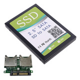 2port Dual Sd Sdhc Mnc Raid A Sata Adaptador Convertidor Con