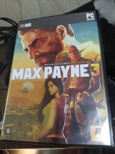 Max Payne 3 Pc Físico Completo 4 Dvds Serial Manual Capa