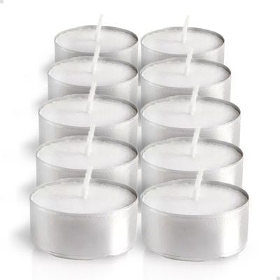 Vela Fondue Rechaud Jantar Branca Flutuante Decorativa Kit