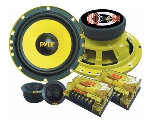 Pyle Parlante Componentes Plg6c + Tweete 2 Vias 400 Watts