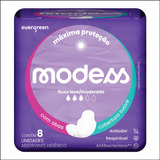 Absorvente Modess Malha Suave Com Abas 8un