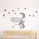 Vinil Decorativo Infantil Bebe Con Luna