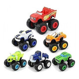 Carrinhos Blaze Monster Machines Kit Con 6 Piezas De Fricció