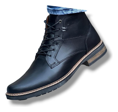 Bota Calzado Casual Y Elegante En Cuero