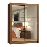 Guarda-roupa Solteiro Dallas Madesa 2 Portas De Espelho R Cor Rustic 10945z2e2g