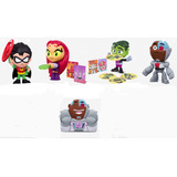 Set 3 Figuras Teen Titans Go! Robin Cyborg Chico Bestia