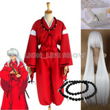 Disfraces De Cosplay De Anime Inuyasha, Kimono Rojo Para Hom