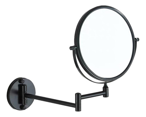 Espejo Giratorio De Maquillaje For Lupa 3x Con Pared Negro
