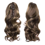 2x 40cm Ponytail Hair Bun Extension Drawstring Hair