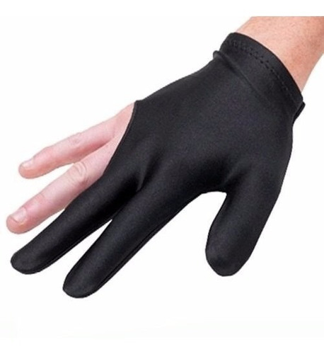 Guante En Licra Para Jugar Billar Unisex Negro