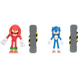 Knuckles + Sonic The Hedgehog Snowboard Articulável Original