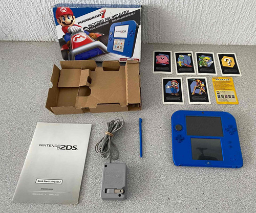 Nintendo 2ds Azul + Mario Kart (sin Hack) + Sd 4gb