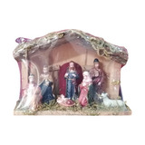 Pesebre Navideño Tipo Casa Puerta 15cm De Alto