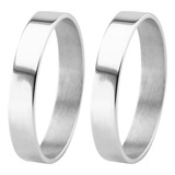 Alianzas Compromiso Cinta 3 Mm De Plata 925 Compromiso Novia