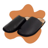 Pantufa Chinelo Quarto Couro Sintético Veludo Masculino