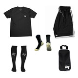 Kit Jogador De Futebol: Camiseta+shor+meião+meia+bolsa