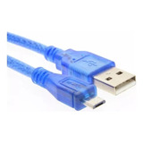 Cable Usb Tipo A Usb Tipo Microusb Azul 1mtr2 Oem