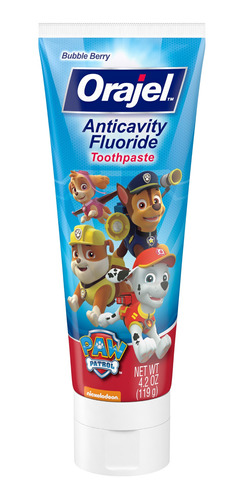 Crema De Dientes Orajel Paw Patrol Bubble Berry On Fluoruro