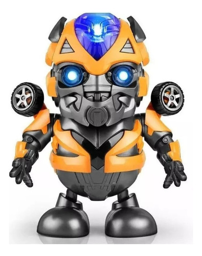 Brinquedo Bumblebee Robô Transformers  Dançarino Luz  Música