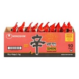 Ramen Nongshim Picante Pack De 10 Piezas De 120gr C/u