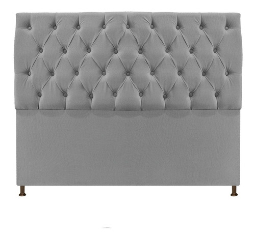 Cabeceira Sofia 195 Cm King Size Suede Cinza - Adj Decor