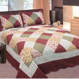 Mk Collection King Size Pc Colcha Floral Patchwork Off ...