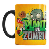 Taza Mágica Plantas Vs Zombies Cerámica 