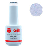 Esmalte Semipermanente Para Uñas Topcoat Glitter #1 Keila