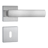 Fechadura Stam Porta Interna 813/35 Escovado Roseta Aço Inox