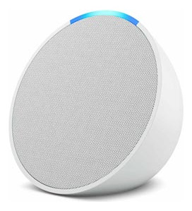 Smart Speaker Bluetooth Amazon Echo Pop Com Alexa Branco