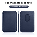 Tarjetero Magnético Magsafe Wallet Azul Para iPhone 