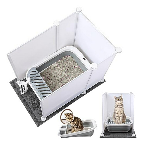 Caja De Arena Plegable Para Gatos Con Caja De Arena Para Gat