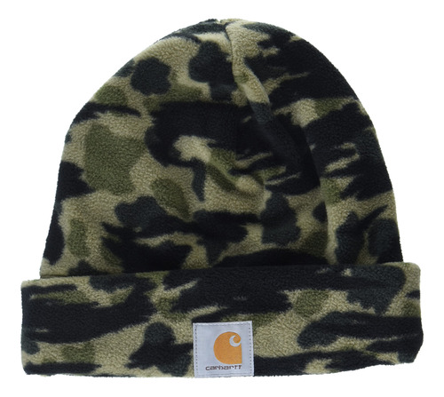 Carhartt  - Gorro De Forro Polar Camuflado Para Hombre, Bla.